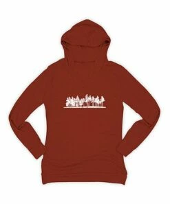 Best reviews of 🔔 Urban Smalls Brick Pine Trees Lightweight Hoodie - 👩 Women 🔥