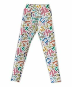 Best deal 😍 White & Pink Hebrew Hanukkah Leggings - 👩 Women 🛒