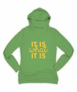 Best Pirce ✔️ Moss Green 'It Is What It Is' Lightweight Hoodie - 👩 Women 💯