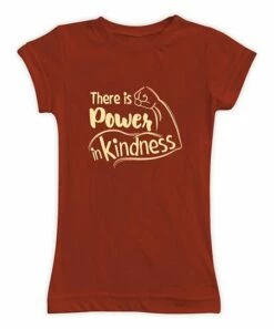 Best reviews of 😍 Brick 'There Is Power In Kindness' Fitted Tee - 👩 Women ⌛