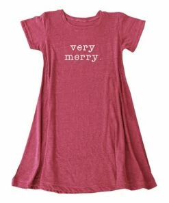 Deals 💯 Cranberry 'Very Merry.' T-Shirt 👗 Dress - 👩 Women 🥰