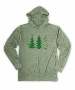 Top 10 ⌛ Heather Green Rustic Holiday Tree Lightweight Hoodie - Adult ✔️
