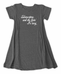 Buy ⭐ Heather Charcoal 'The Livin' Is Easy' Tunic - 👩 Women 🛒