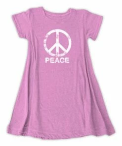 Coupon 🥰 Mauve & White 'Peace' Tunic - 👩 Women ⭐