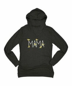 Best deal ⌛ Black & Yellow Birds 'Mama' Lightweight Hoodie - 👩 Women ✨