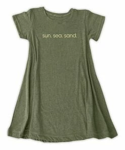 Cheap 🔔 Heather Moss Green 'Sun Sea Sand' Tunic - 👩 Women 🤩