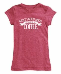 Outlet 🔥 Cranberry 'Sponsored By Coffee' Fitted Tee - 👩 Women 🌟