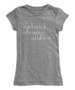 Wholesale 👍 Heather Gray & White 'Not Talk To Me' Fitted Tee - 👩 Women 💯