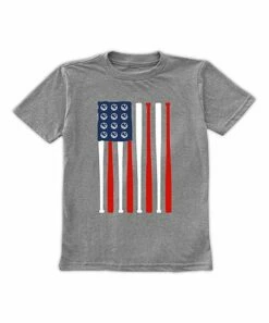 Best deal ⌛ Heather Gray ⚾ Baseball Flag Tee - Kids ✔️