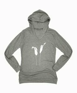 Brand new 👏 Heather Gray Calla Lilies Lightweight Hoodie - Plus 🎉