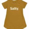 Best Pirce 👏 Dark Mustard 'Salty.' Flowy V-Neck Tee - 👩 Women 💯