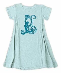 Outlet ❤️ Light Aqua Mermaid T-Shirt 👗 Dress - 👩 Women ⌛