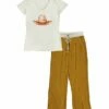 Best Pirce ✨ Gray & Brown Cowboy Hat V-Neck Tee Pajama Set - 👩 Women & Plus 🥰