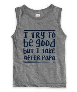 Best reviews of 😀 Heather Gray & Black 'I Take After Papa' Tank - Boys 🔥
