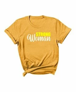 Brand new ✨ Dark Mustard 'Strong 👩 Woman' Boyfriend Tee - 👩 Women ⭐