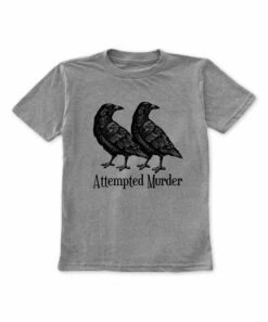Cheap 🎉 Urban Smalls Heather Gray & Black Ravens 'Attempted Murder' Tee - Boys 🔔
