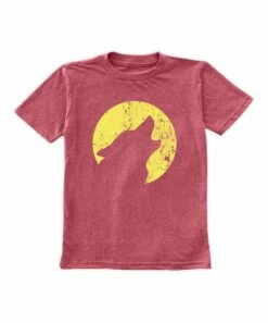 Best deal 🎉 Heather Red Howling Wolf Tee - Boys 🥰