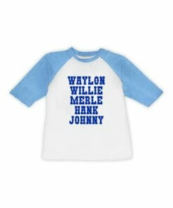Best deal ⌛ White & Bright Blue 'Waylon Willie' Raglan Tee - Toddler & Kids 😀