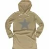 Best deal 🔥 Khaki Weathered Star Fleece Pocket Hoodie 👗 Dress - Toddler & 👧 Girls ✔️