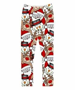 Best deal ✔️ Red & White Santa & Friends Leggings - Toddler 🤩