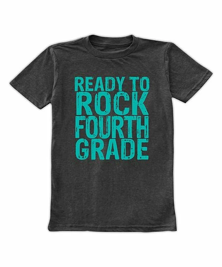 Wholesale ๐งจ Urban Smalls Heather Charcoal 'Ready To Rock Fourth Grade' Tee - Boys ๐คฉ 1 Wholesale ๐งจ Urban Smalls Heather Charcoal 'Ready To Rock Fourth Grade' Tee - Boys ๐คฉ