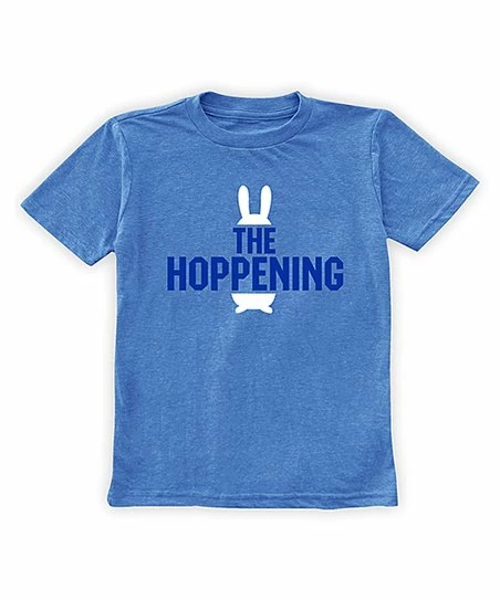 Cheapest 🥰 Heather Blue 'The Hoppening' Tee - Toddler & Boys 😍 1 Cheapest 🥰 Heather Blue 'The Hoppening' Tee - Toddler & Boys 😍