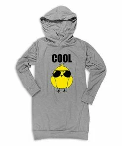 Best deal 🌟 Heather Gray 'Cool' Chick Hoodie 👗 Dress - 👧 Girls ✔️
