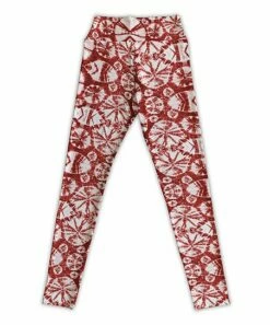 Flash Sale 🎉 Red & White Tie-Dye Circles Leggings - 👩 Women ⭐