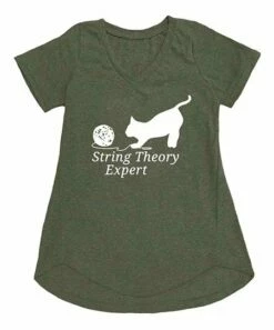 Wholesale 🔔 Heather Forest 'String Theory Expert' Cat Flowy Tee - 👩 Women 🤩