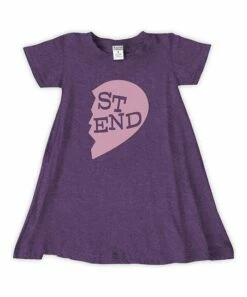 Deals 😉 Plum 'St Nds' Second Heart T-Shirt 👗 Dress - 👧 Girls ✔️
