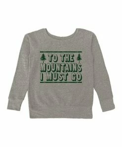 Top 10 😉 Heather Blue 'To The Mountains' Fleece Sweatshirt - Plus 🎉