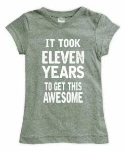 Budget 💯 Urban Smalls Heather Green 'It Took Eleven Years' Fitted Tee - 👧 Girls 🧨