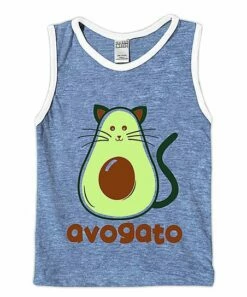 Cheap 🌟 Urban Smalls Heather Blue & White 'Avogato' Muscle Tank - Boys ⭐