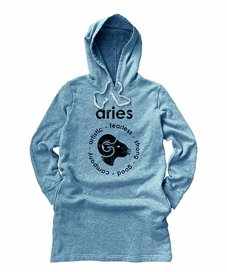 Best deal ๐ Heather Blue 'Aries' Fleece Pocket Hoodie ๐ Dress - ๐ฉ Women ๐ 1 Best deal ๐ Heather Blue 'Aries' Fleece Pocket Hoodie ๐ Dress - ๐ฉ Women ๐