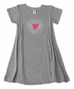 Cheap 🔥 Heather Gray Heart Rays Tunic - Plus 🎉