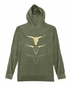 Brand new 🎉 Heather Forest & Light Yellow Longhorns Lightweight Hoodie - 👩 Women ✨