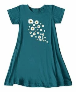 Discount 🔔 Aquamarine Daisy Flurry Tunic - 👩 Women ⌛
