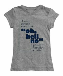 Outlet 😍 Heather Gray 'A Wise 👩 Woman Once Said' Fitted Tee - 👩 Women ⭐