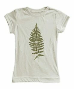 Buy 👏 Cream Fern Fitted Tee - 👩 Women 🎁