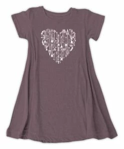 Budget ⭐ Heather Maroon & White Arrow Heart Tunic - Plus 🧨